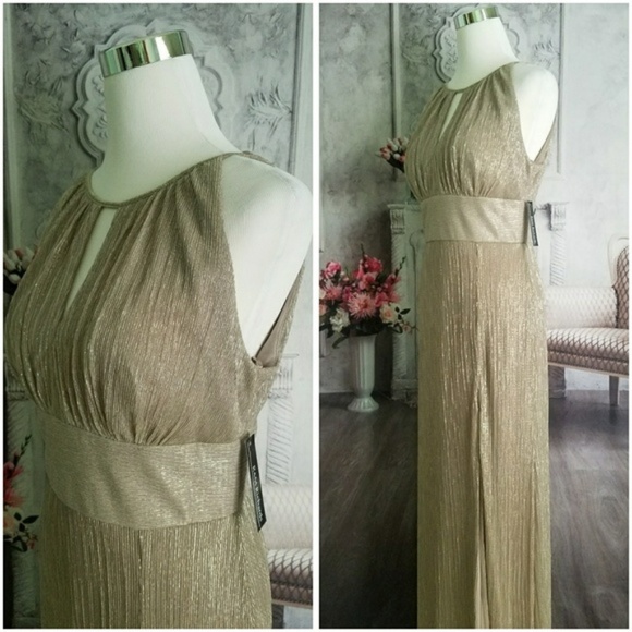 RM Richards Women's Metallic Formal Dress Size 14 - Picture 5 of 7